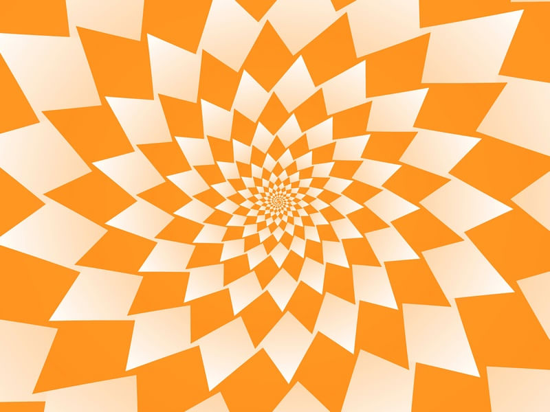 ABSTRACT ORANGE GEOMETRIC