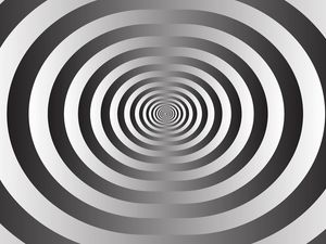 BLACK AND WHITE SPIRAL