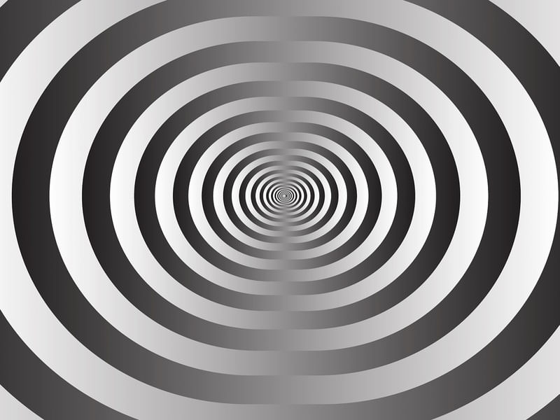 BLACK AND WHITE SPIRAL