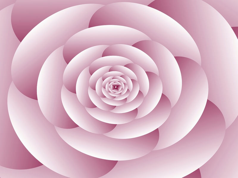 ABSTRACT FLOWER SPIRAL