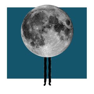 LONG LEG BOY BEHIND THE MOON