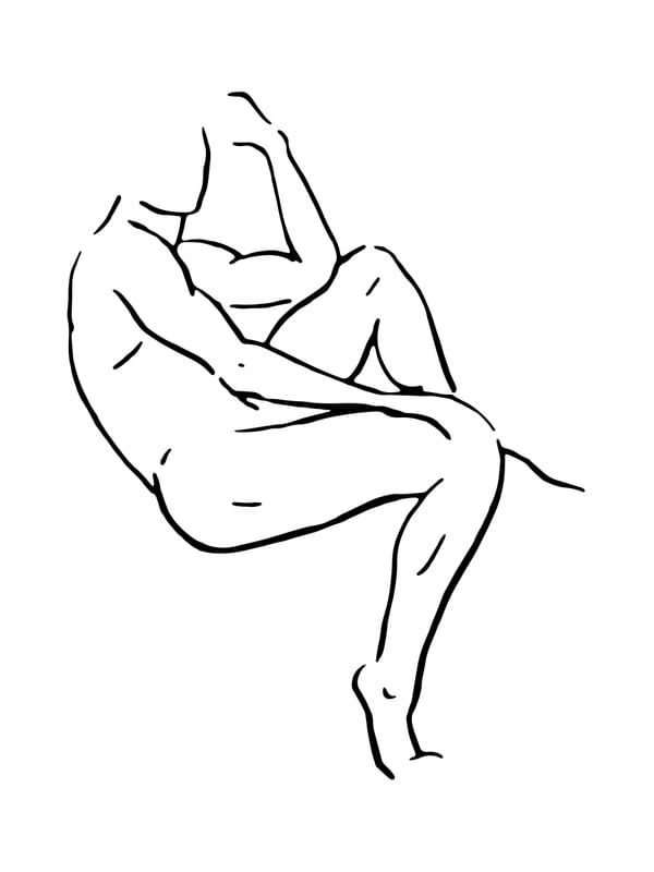 CORPO MASCULINO 4 - PRETO E BRANCO