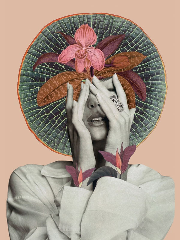 FLOWER HEAD COLLAGE