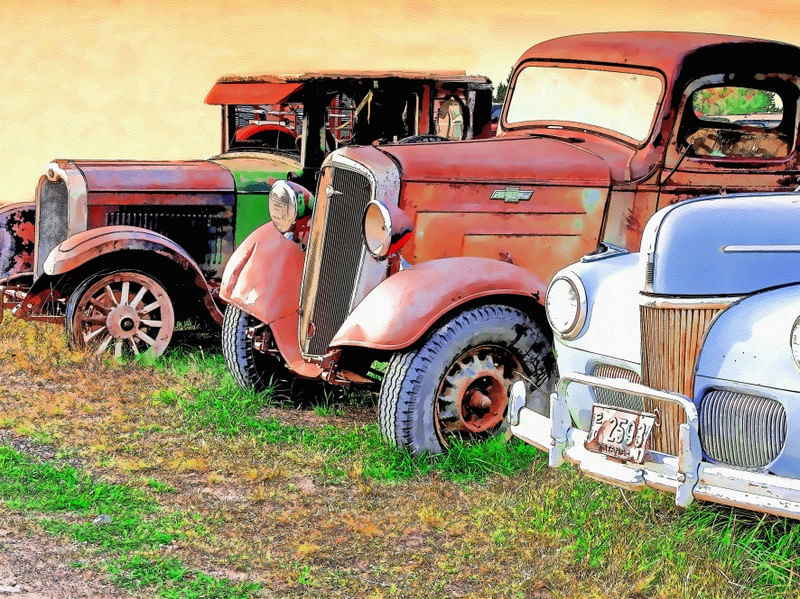 FROTA DE CARROS RETRÔ