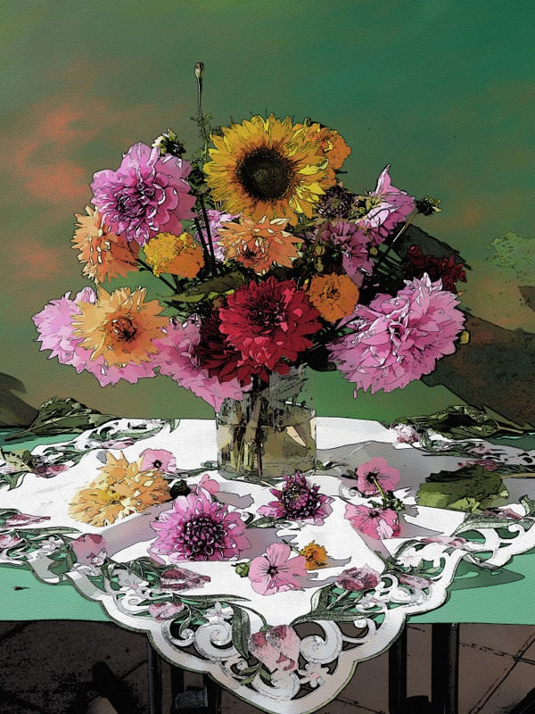 MESA FLORAL
