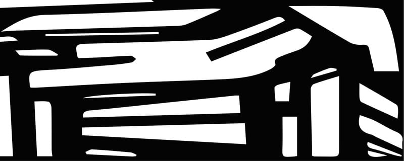 BLACK PANORAMIC ABSTRACT I
