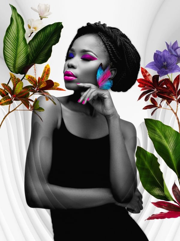 WOMAN-BUTTERFLY