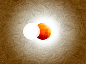 ECLIPSE VENEZIANO - BRANCO, LUA AMARELA