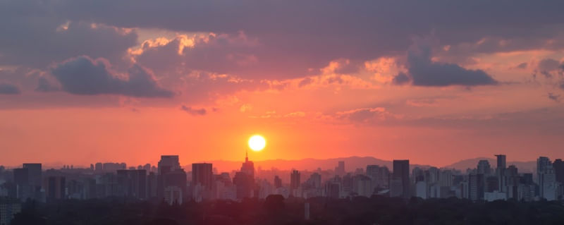 POR DO SOL PANORAMA DE SÃO PAULO