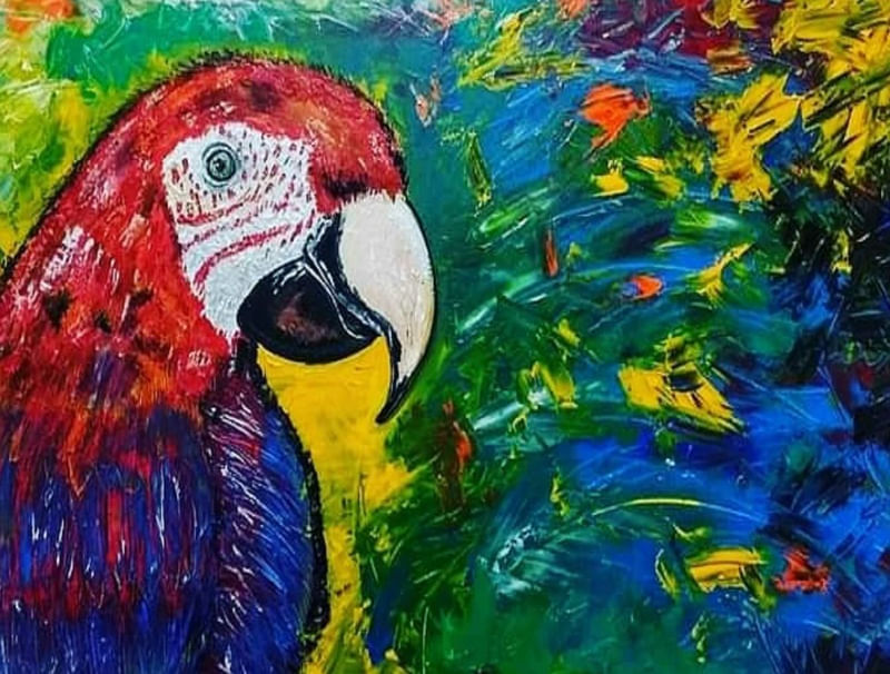 ARARA VERMELHA ESPATULADO