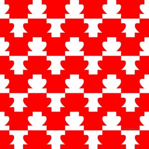 PADRÃO VERMELHO E BRANCO CORAÇÔES 2020