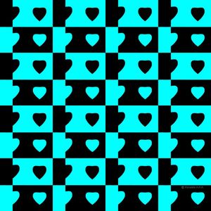 CORAÇÕES 2020 AZUL E PRETO