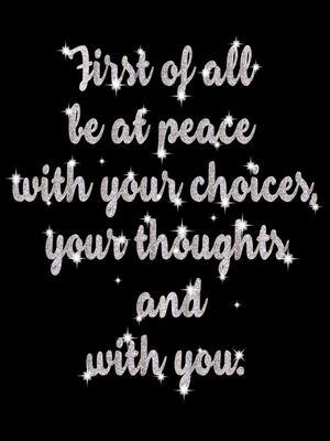 FIRST OF ALL...
