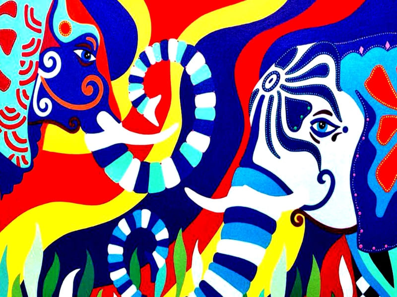 CASAL DE ELEFANTE