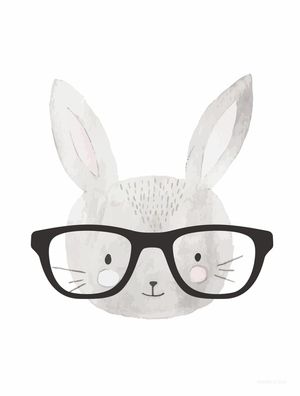 COELHO GEEK AQUARELA