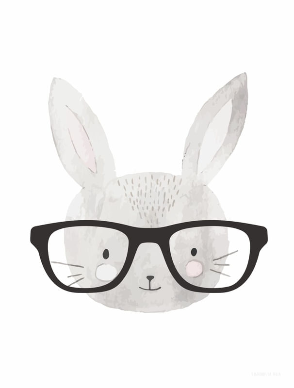 COELHO GEEK AQUARELA