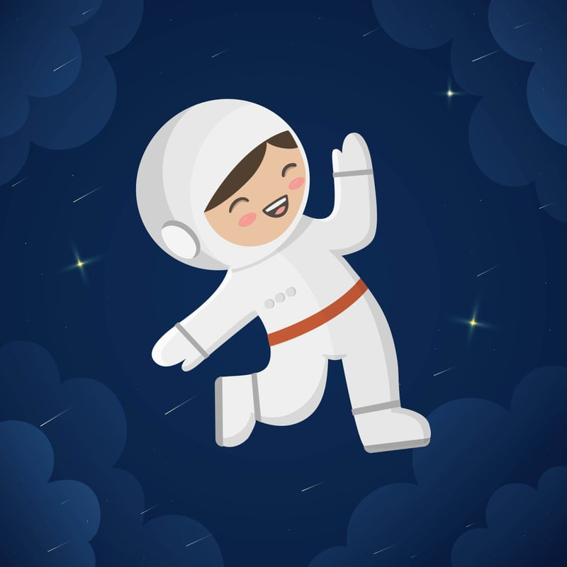 ARTE INFANTIL ASTRONAUTA