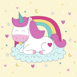 ARTE INFANTIL UNICÓRNIO CUTE