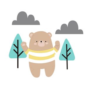 ARTE INFANTIL URSINHO ESCANDINAVO