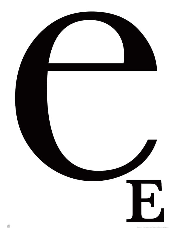 ALFABETO BASKERVILLE - E