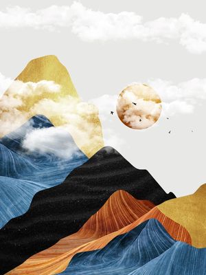 PAISAGEM ABSTRATA MONTANHAS 2