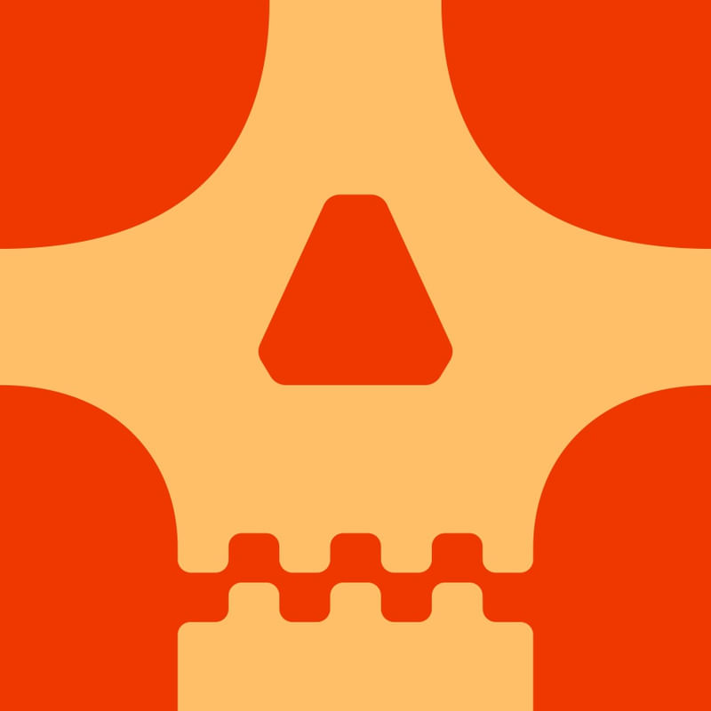 SKULL ON CANVAS 03