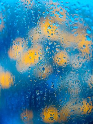 LUZES ABSTRATAS (AZUL E LARANJA)
