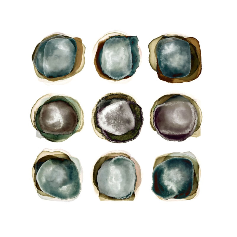 ORGANIC ORDER 5, WATERCOLOR DOTS
