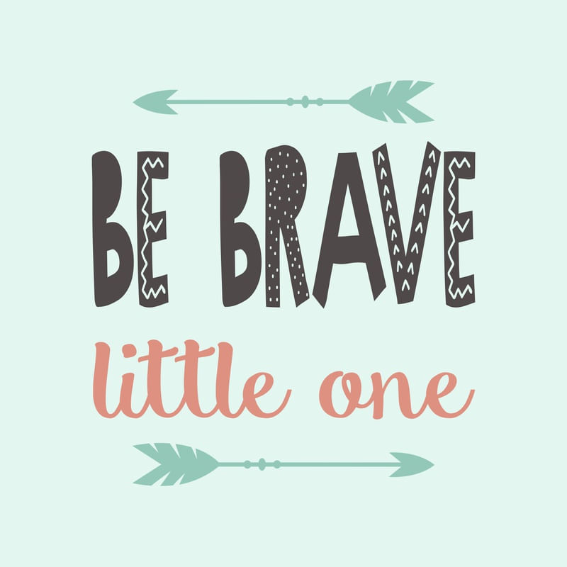 ARTE INFANTIL BE BRAVE FLECHAS 2