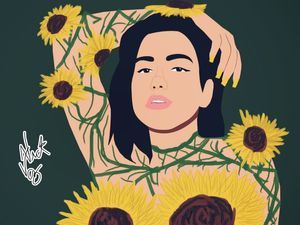 SUNFLOWERS GIRL