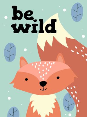 ARTE INFANTIL BE WILD RAPOSA