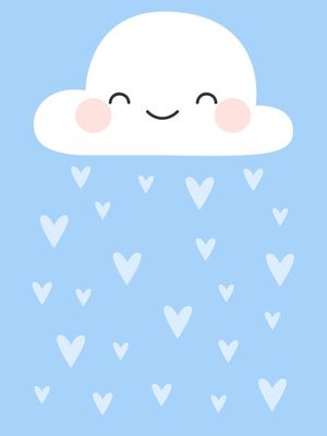 ARTE INFANTIL NUVEM CHUVA AMOR 2