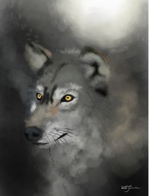 LOBO AQUARELA