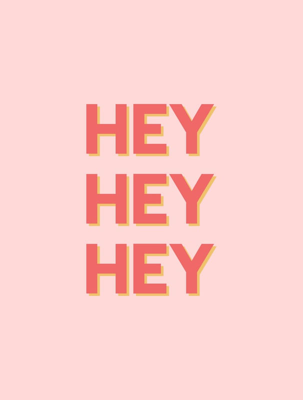 HEY MODERNO ROSA