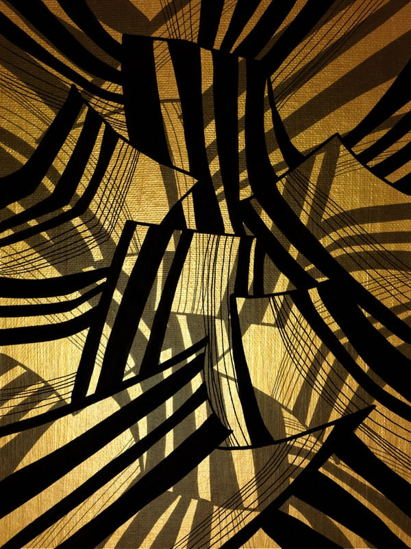 TANGLED UP 1, GOLD BLACK