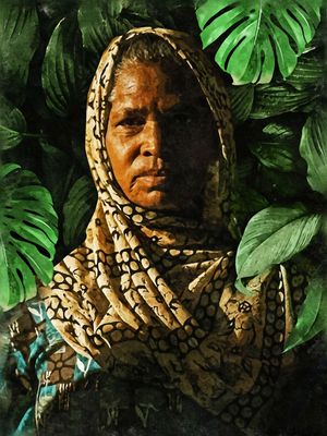 WOMAN LEAF DA HELO