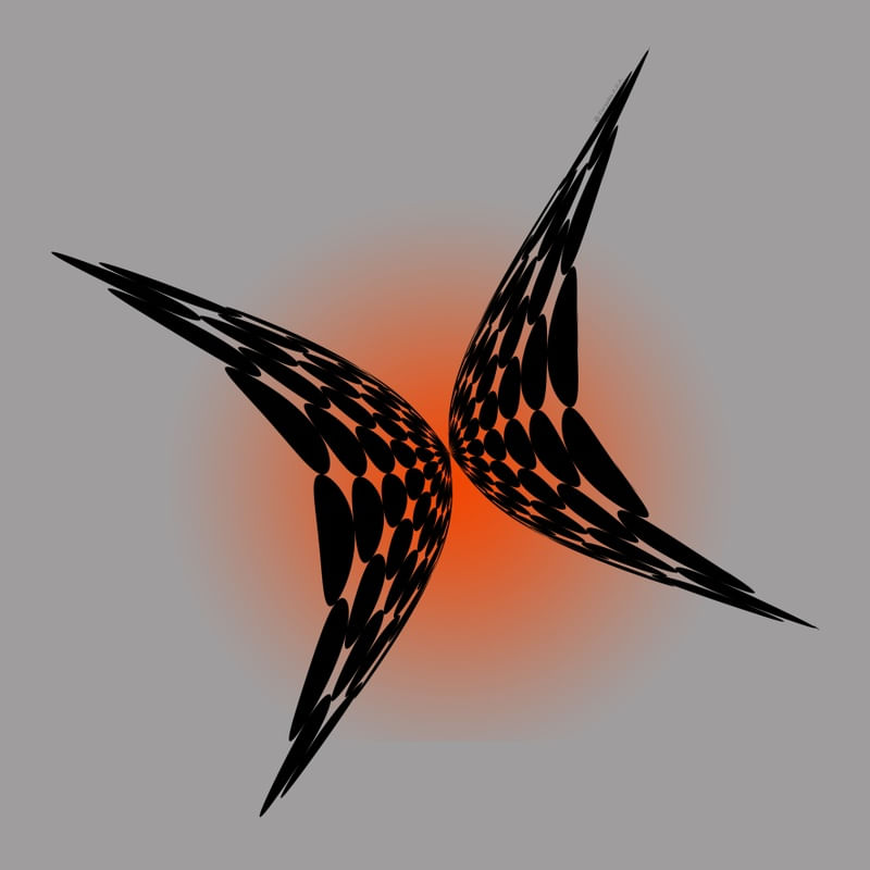 BORBOLETA DE CÍRCULOS