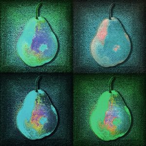 GREEN GEOMETRIC PEAR