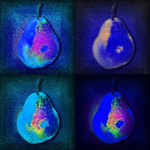 BLUE GEOMETRIC PEARS