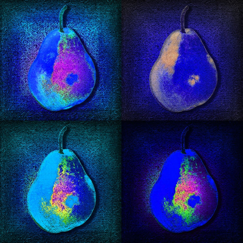 BLUE GEOMETRIC PEARS