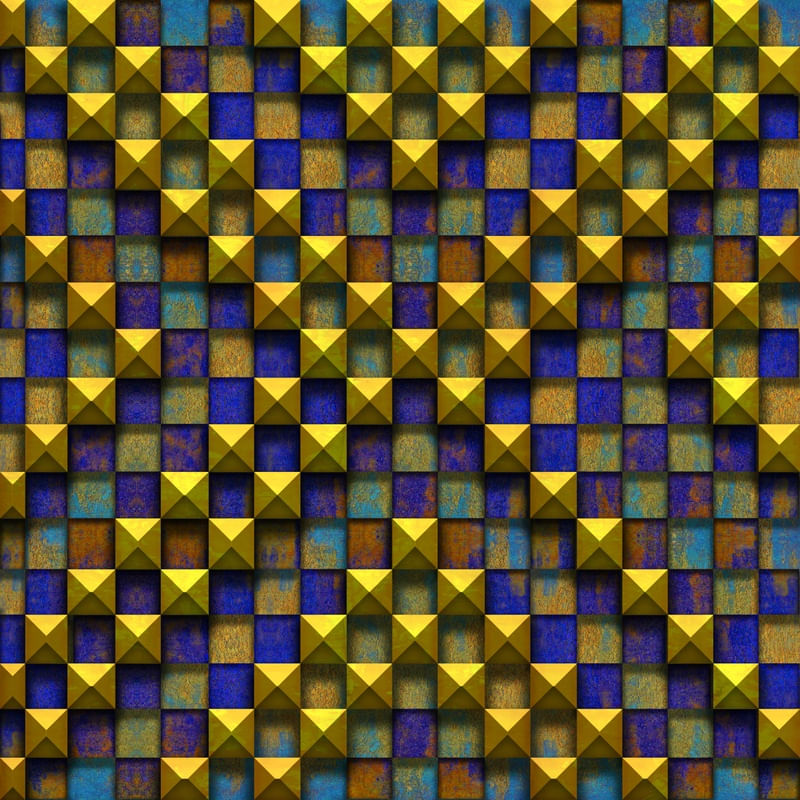 YELLOW BLUE SQUARES