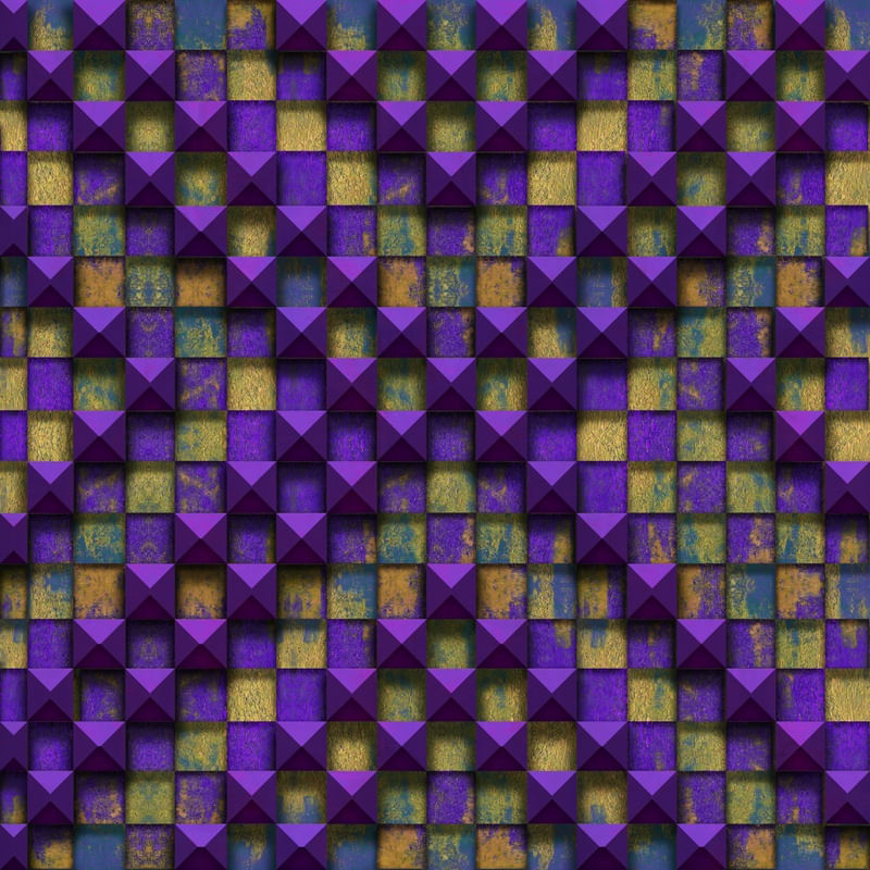PURPLE YELLOW SQUARES