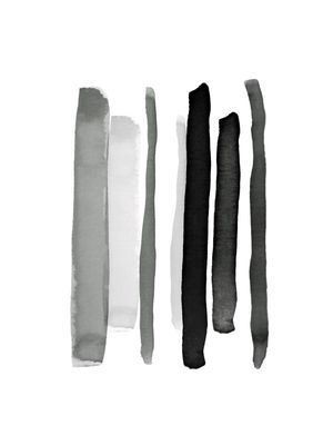 MODEST STROKES 1, BLACK WHITE