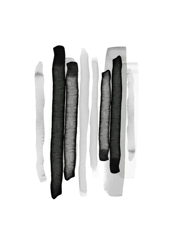 MODEST STROKES 2, BLACK WHITE
