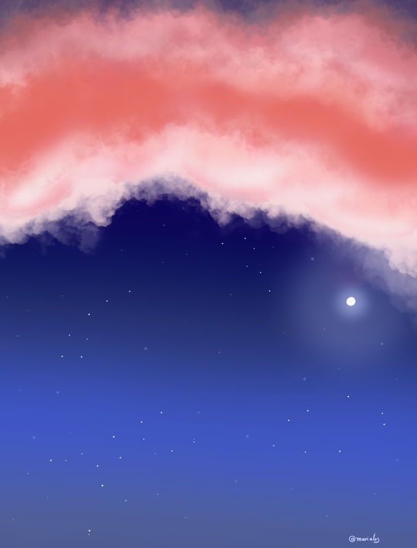 LUA NAS NUVENS