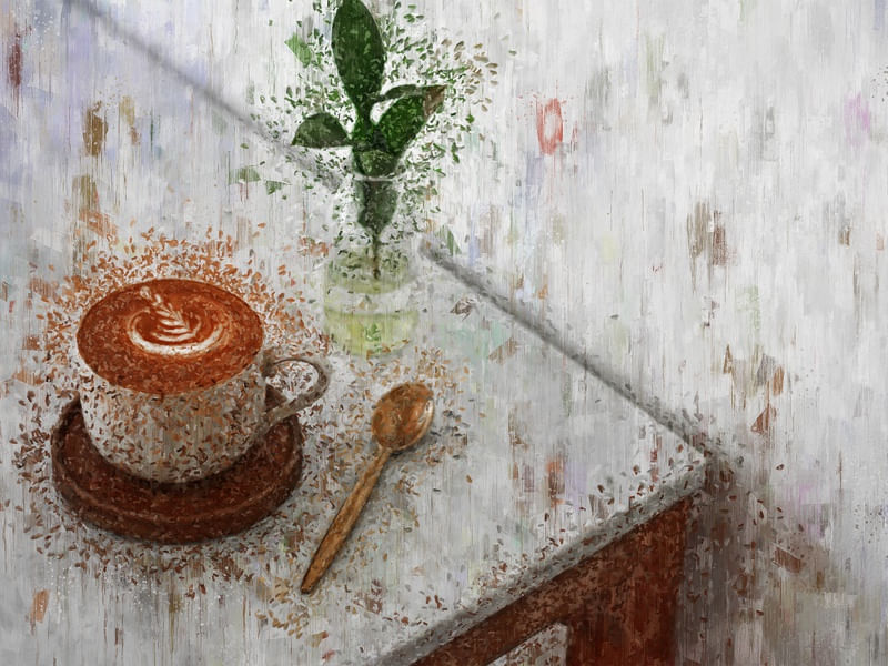 CAFÉ GOURMET EM TINTA
