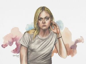 ELLE FANNING POR RICK.ART