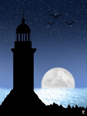 NIGHT LIGHTHOUSE
