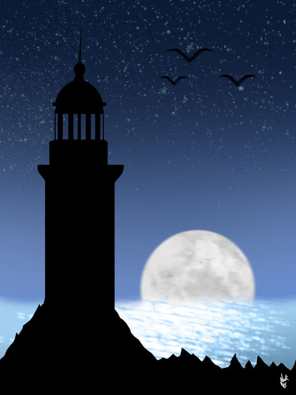 NIGHT LIGHTHOUSE