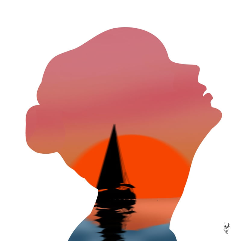 SUNSET SHIP FACE